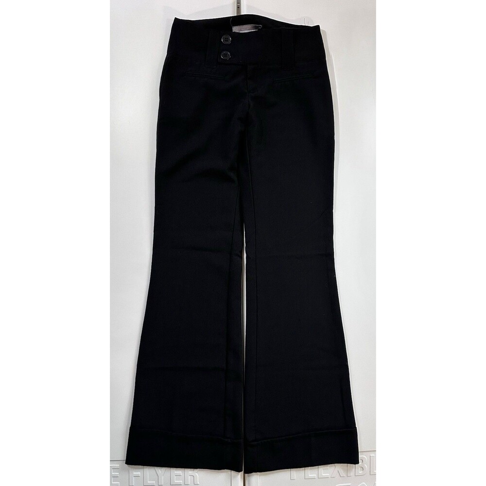 Style That Works By Vanity Black Wide Leg Trouser Size 1 Stretch  Career
